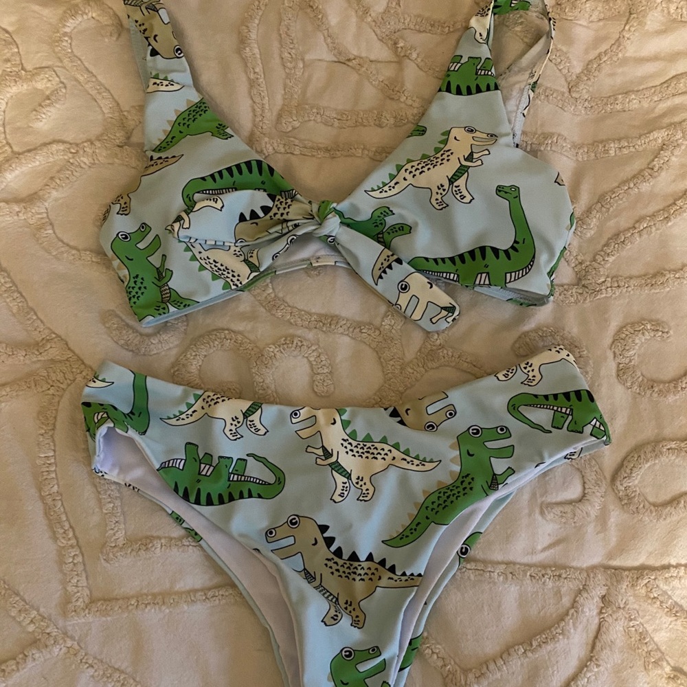 Shein Dinosaur bathing suit set